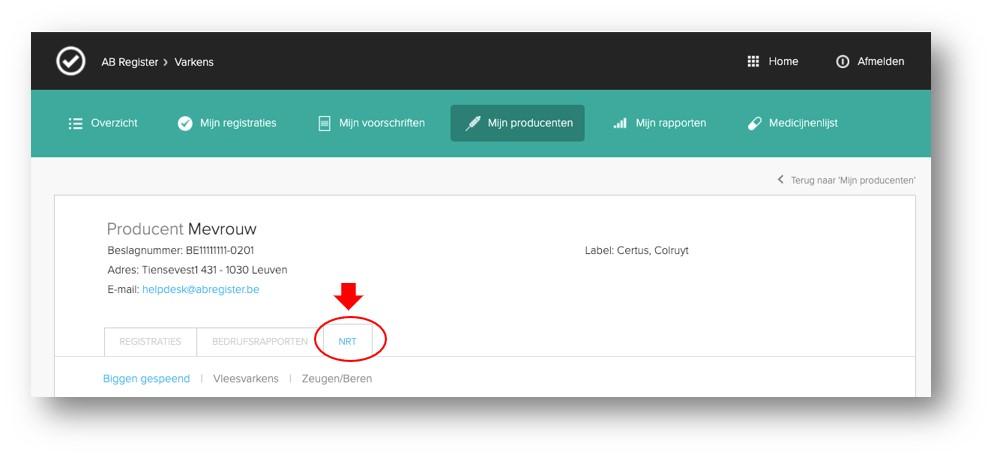 Waar vindt u de NRT-tool in het AB Register portaal? - afbeelding 2 Waar vindt u de NRT-tool in het AB Register portaal? - afbeelding 2